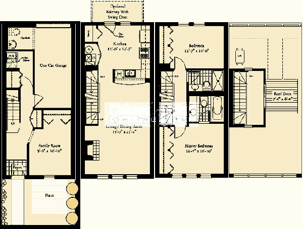 845 N Kingsbury Floorplan - The City Home A Tier*